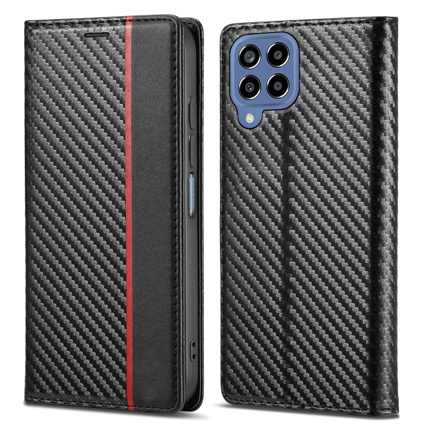 Pikkme Samsung M33 5G Wallet black wallet flip cover