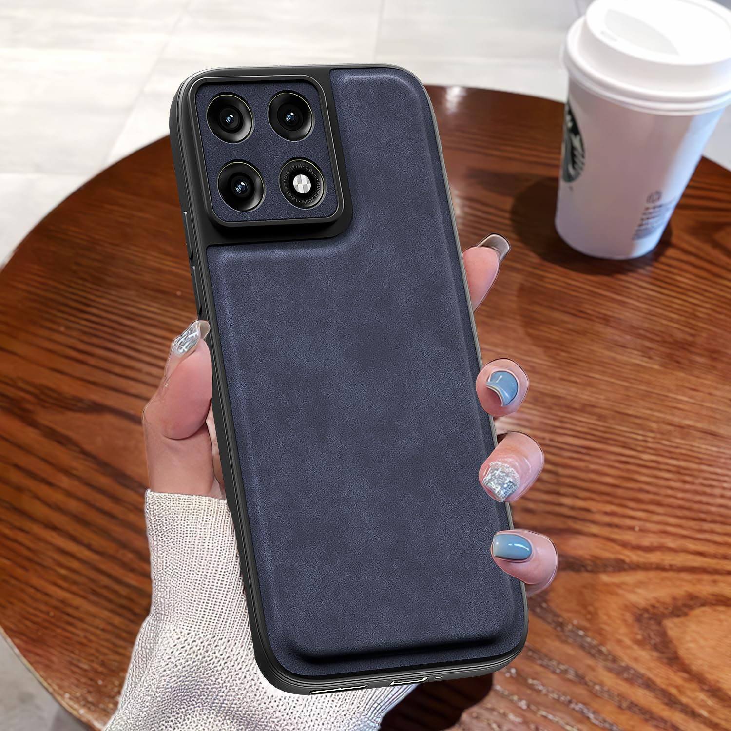 Pikkme blue Leather back cover for Moto Edge 70 Pro 5G – photo 7