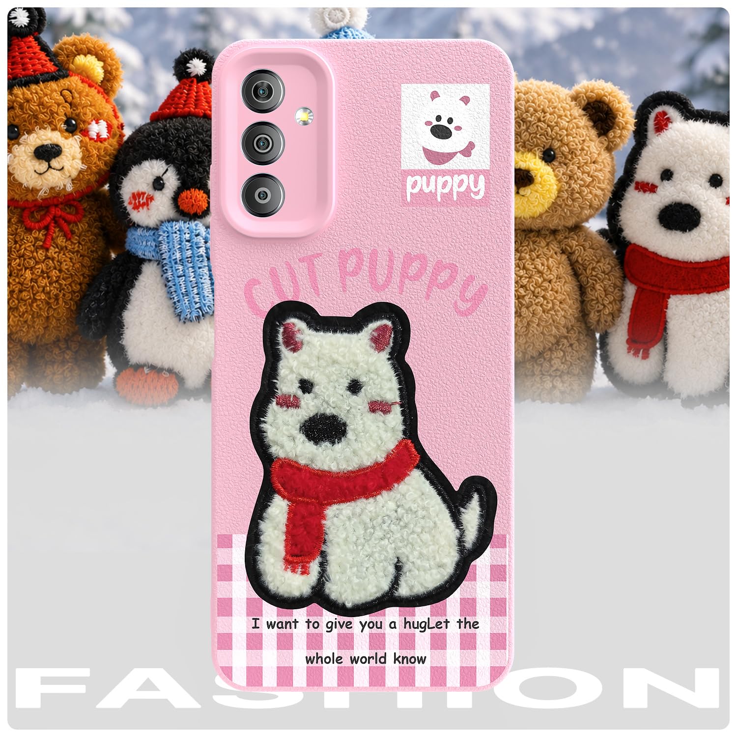 Pink Plush Patch mobile back cover for Samsung F23 5G – Pikkme – photo 7