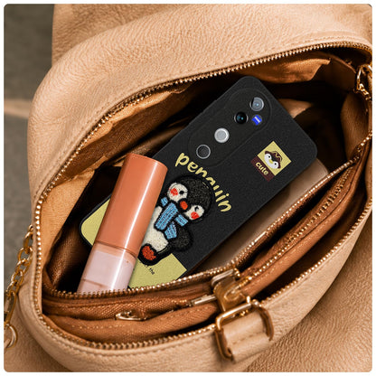 Vivo V40/V40 Pro/T3 Ultra 5G Plush Patch mobile cover in black by Pikkme – photo 5