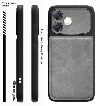 Grey Leather mobile cover for Oppo F33 Pro 5G – Pikkme – photo 3