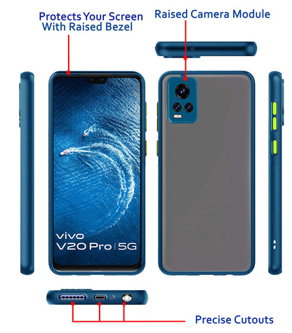 Pikkme Vivo V20 Pro Hybrid blue mobile back cover – photo 3