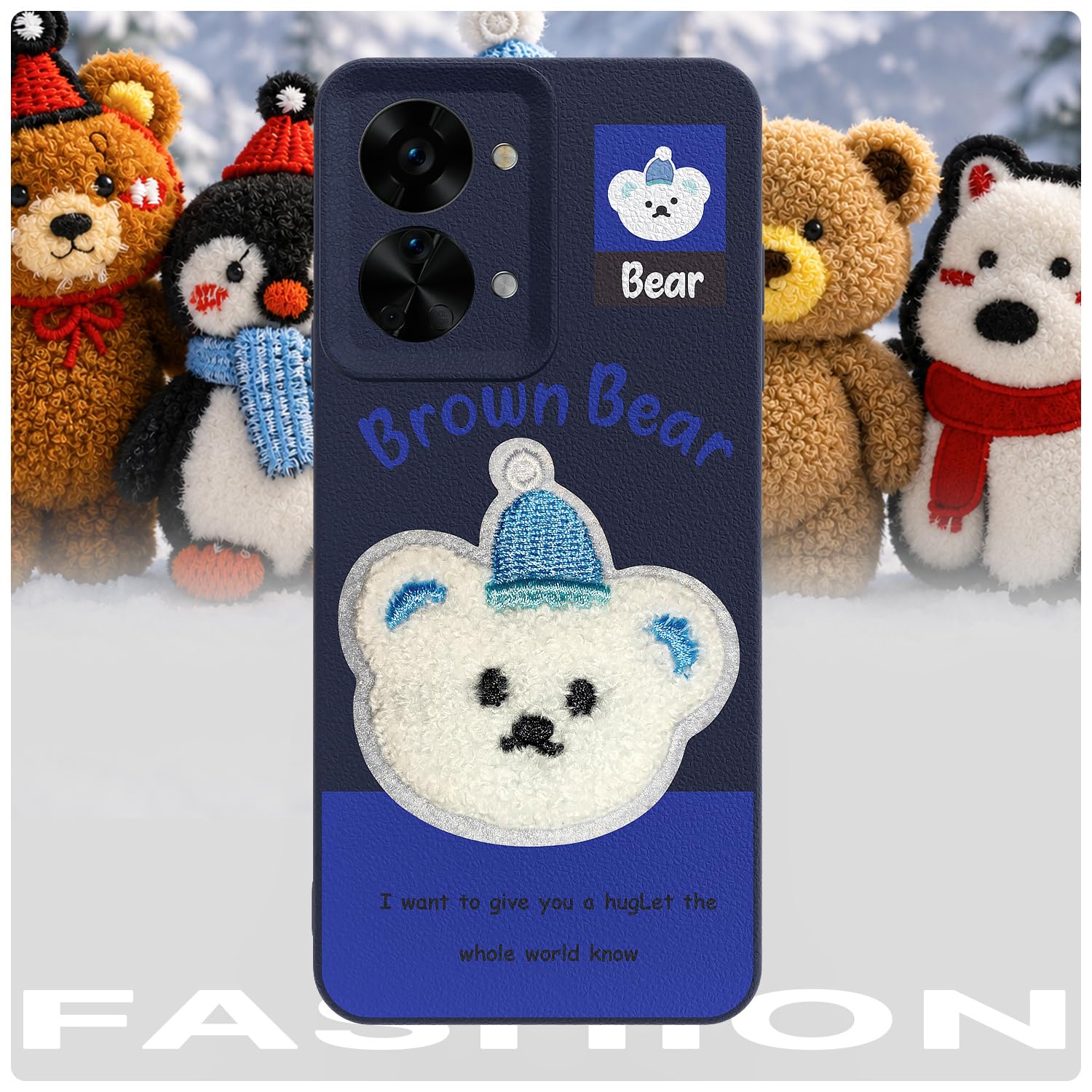 Blue Plush Patch phone cover for OnePlus Nord 2T 5G – Pikkme – photo 7