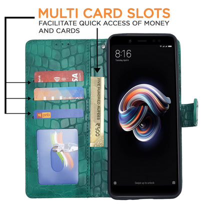 Pikkme Redmi Note 5 Pro Wallet green wallet flip cover – photo 2