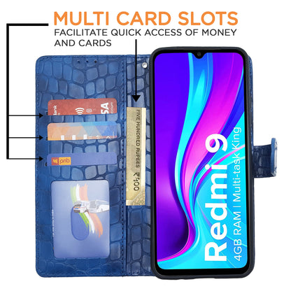 Pikkme Redmi 10A/9/9C, Poco C31, Redmi 9/9C blue mobile flip cover – photo 2