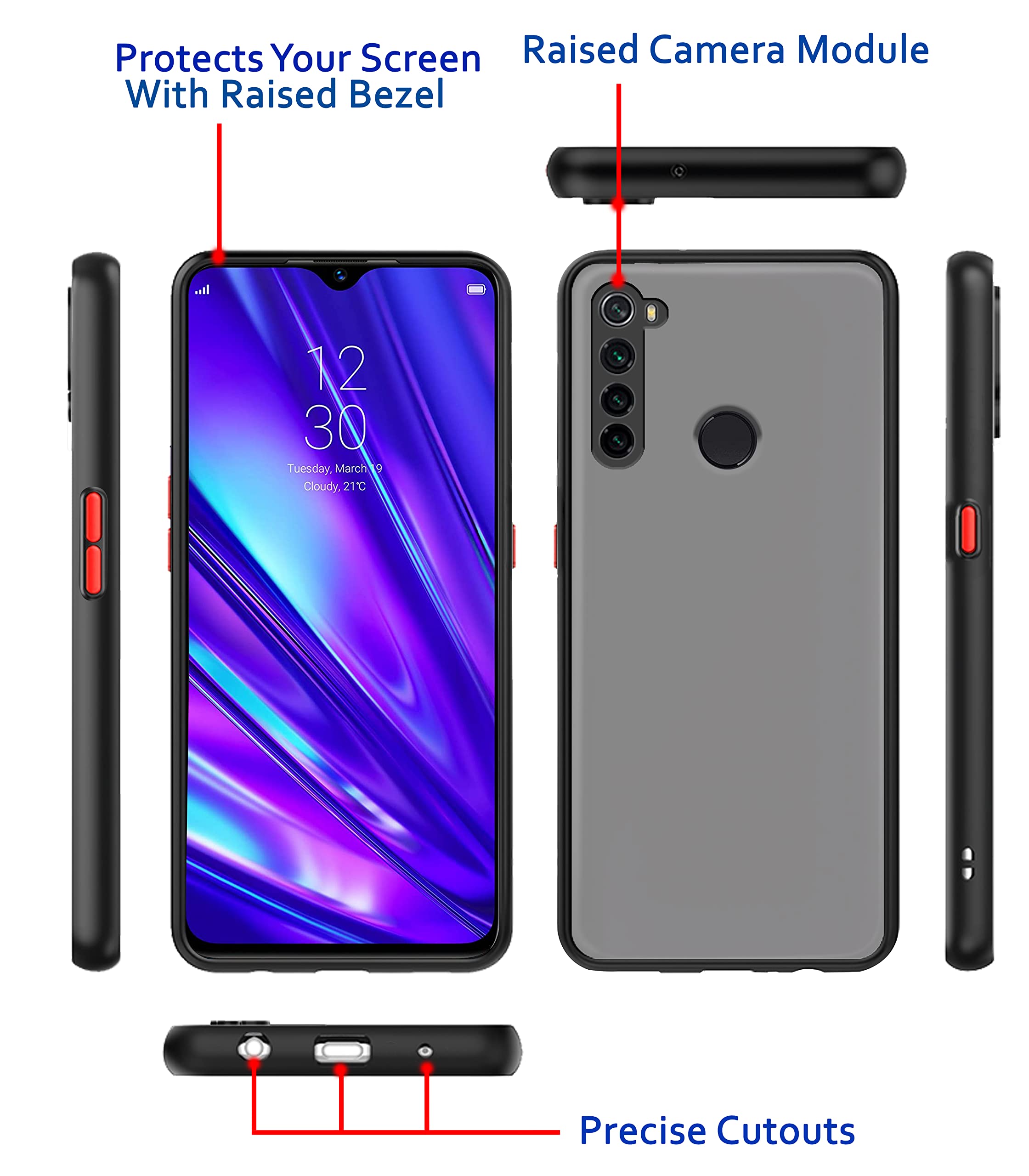 Pikkme Oppo Realme 5 Pro black phone cover – photo 3
