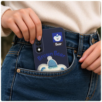 Pikkme blue Plush Patch mobile cover for OnePlus Nord 5 5G – photo 4