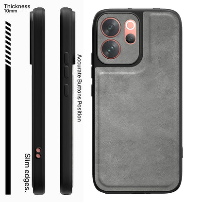 Vivo V70 5G Leather phone cover in grey by Pikkme – photo 3