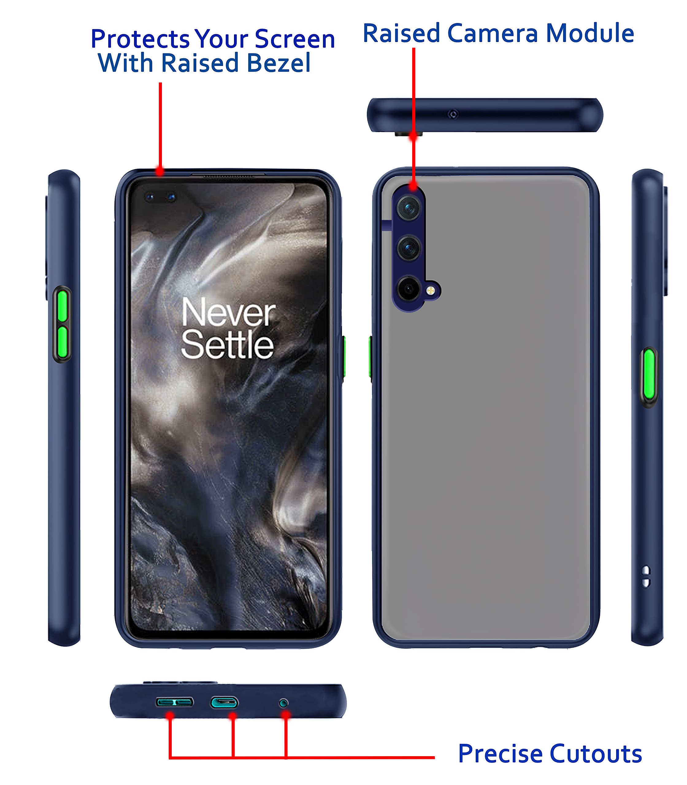 Pikkme blue phone cover for OnePlus Nord CE 5G – photo 3