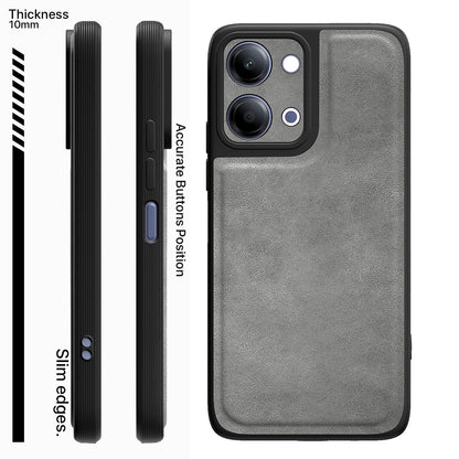 Vivo Y11/T5 Lite 5G Leather phone cover in grey by Pikkme – photo 3