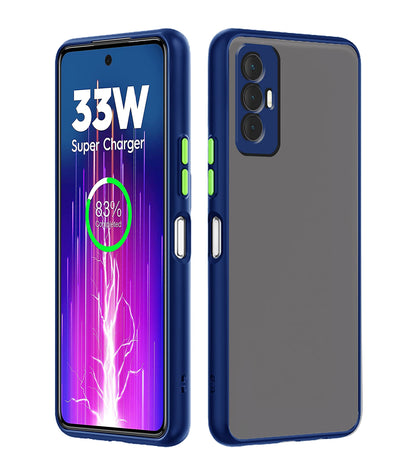 Tecno Spark 8 Pro Hybrid back cover in blue by Pikkme