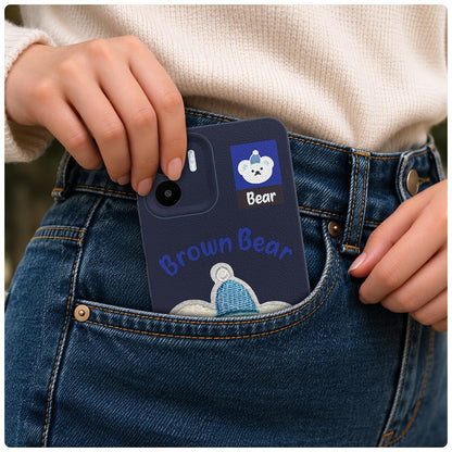 Pikkme blue Plush Patch phone cover for Redmi A1/A2 – photo 4