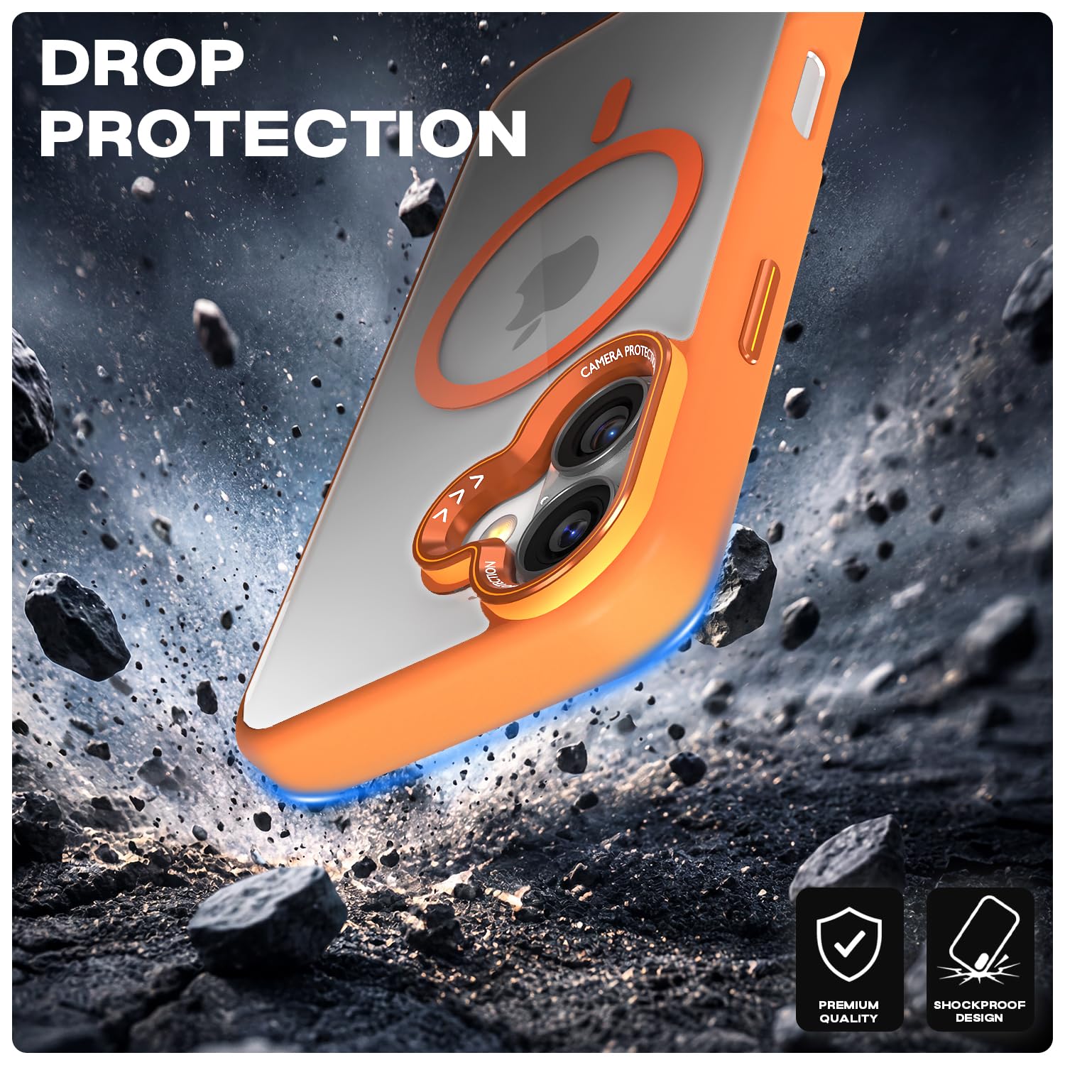 iPhone 16 MagSafe back cover in orange mag-safe by Pikkme – photo 6