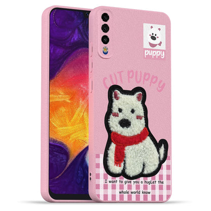 Pikkme pink Plush Patch phone cover for Samsung A50/A50s/A30s