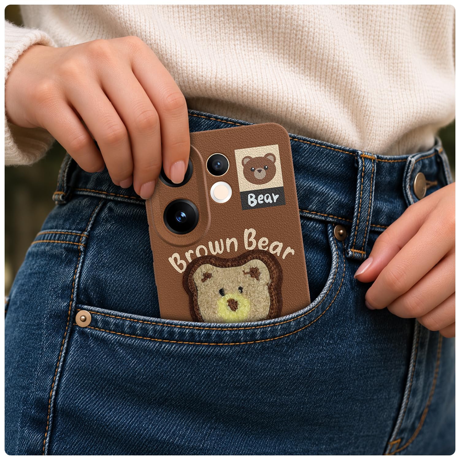 Brown back cover for Vivo V60/T4 Pro 5G – Pikkme – photo 4