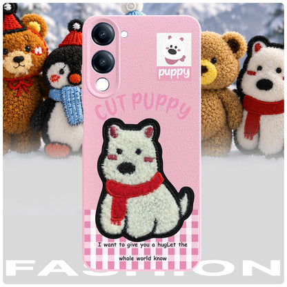 Pikkme iQOO Z10 Lite/Vivo T4 Lite 5G Plush Patch pink mobile cover – photo 7