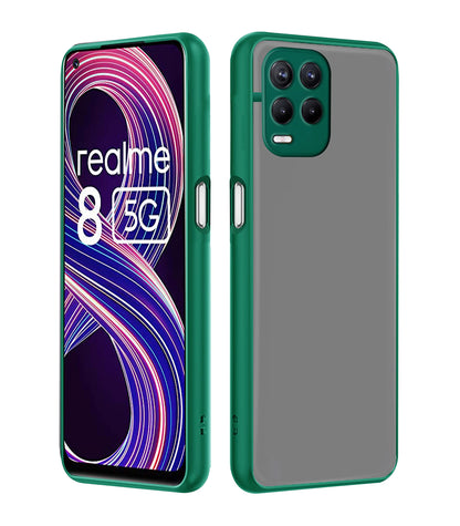 Pikkme green Hybrid mobile back cover for Realme 8/8s/Narzo 30 5G