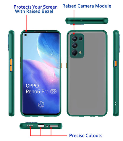 Pikkme light green Matte mobile back cover for Oppo Reno 5 Pro – photo 3
