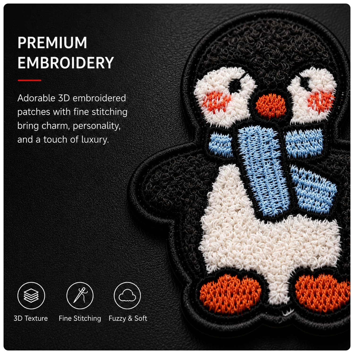 Pikkme black Plush Patch mobile back cover for Samsung S20 FE/S20 FE 5G – photo 3