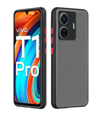Black Hybrid phone cover for Vivo T1 Pro/iQOO Z6 Pro 5G – Pikkme