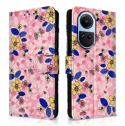 Pink flower flip case for Oppo Reno 10 5G – Pikkme