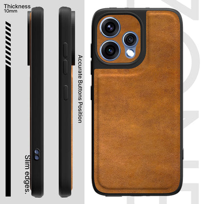 Oppo Reno 15 5G Leather mobile back cover in brown by Pikkme – photo 3