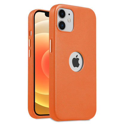 Pikkme iPhone 12/12 Pro Leather orange phone cover