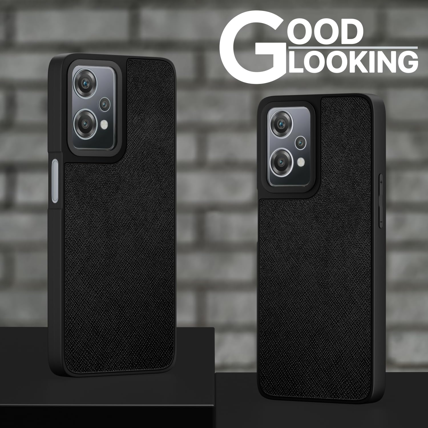 Pikkme OnePlus Nord CE 2 Lite 5G Indian Leather Back Cover (Black)