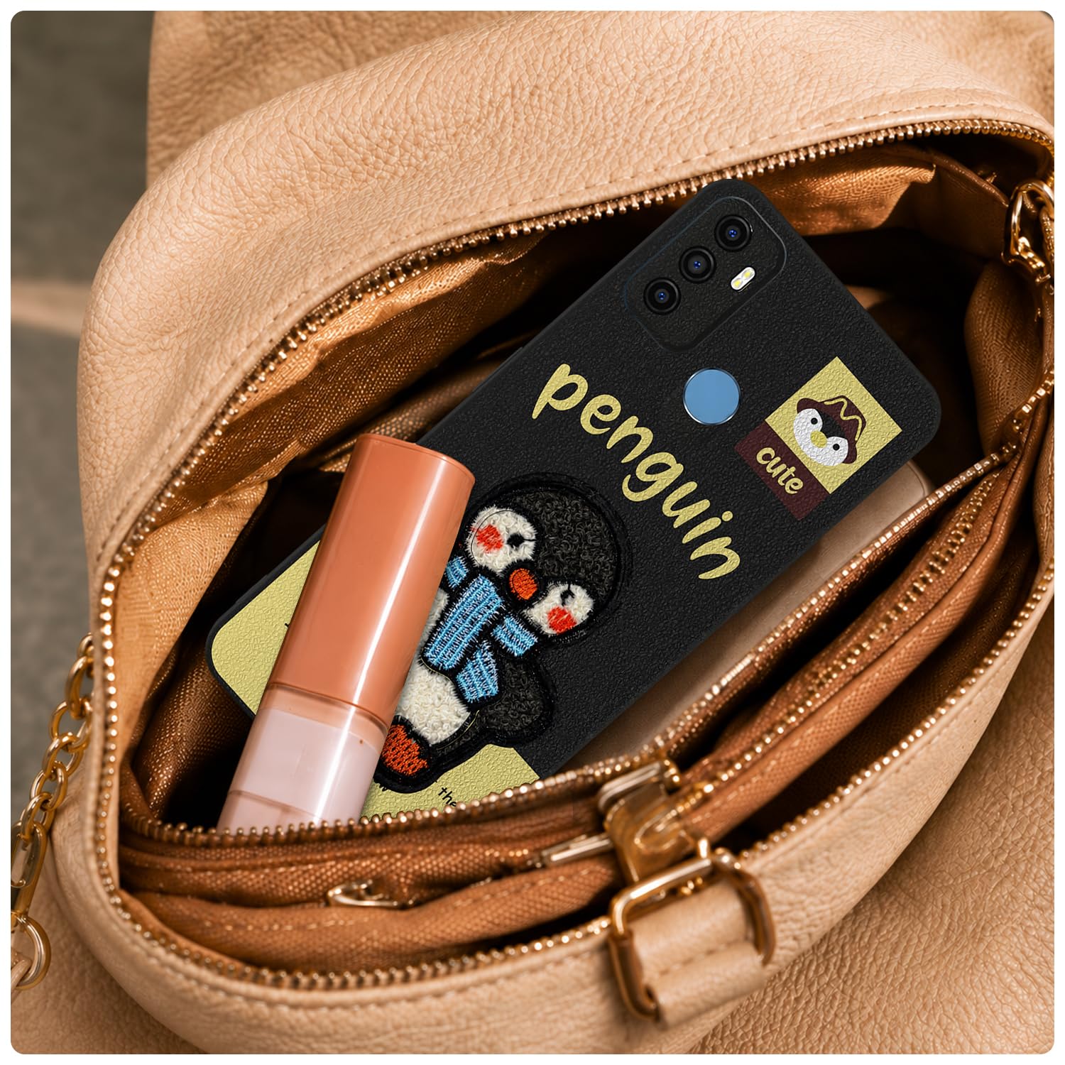 Pikkme Oppo A53 4G Plush Patch black mobile cover – photo 5