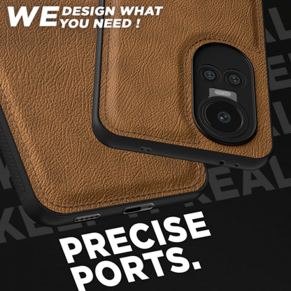 Pikkme Oppo Reno 10 5G Leatherback  Back Case | Brown