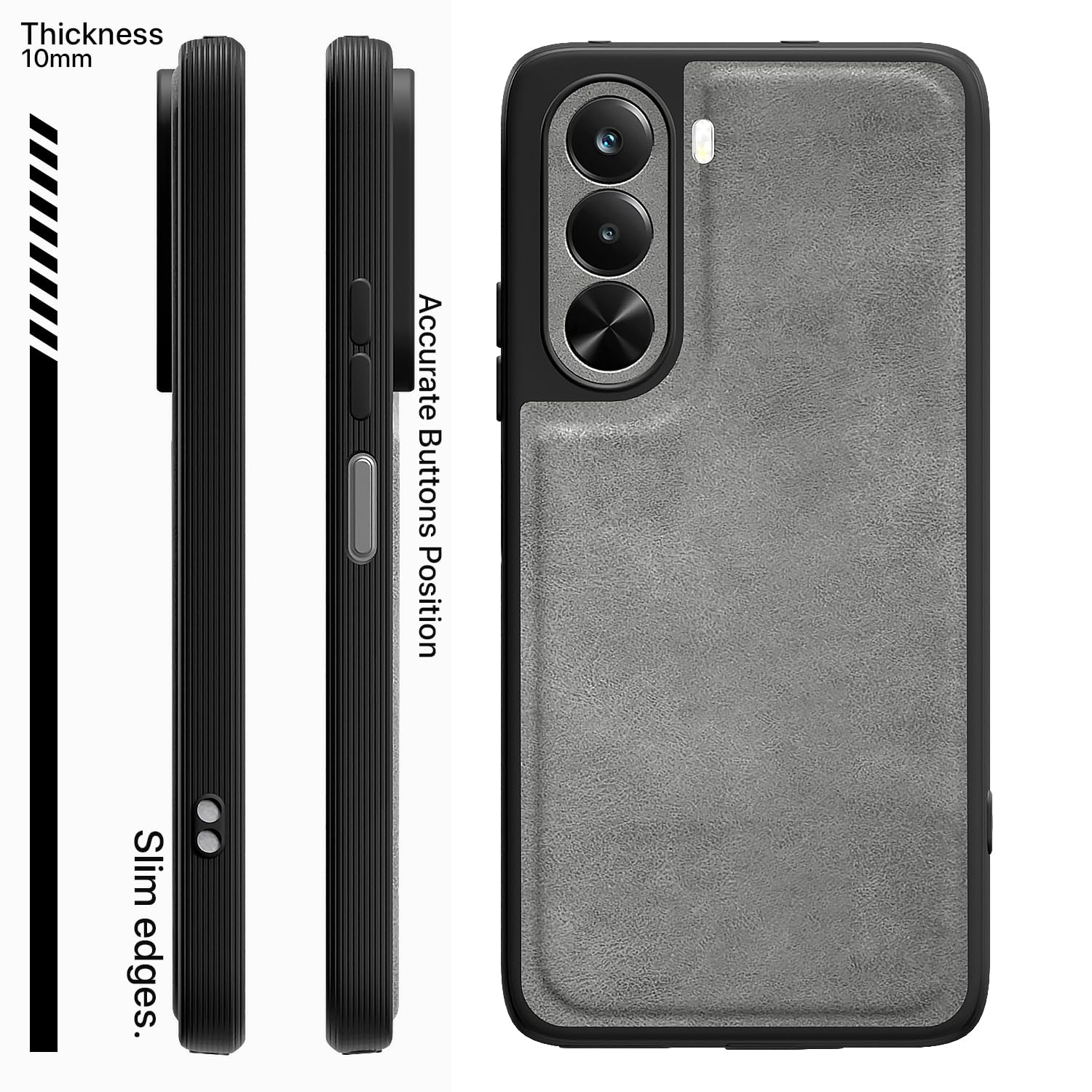 Pikkme grey mobile back cover for Realme P4x 5G – photo 3