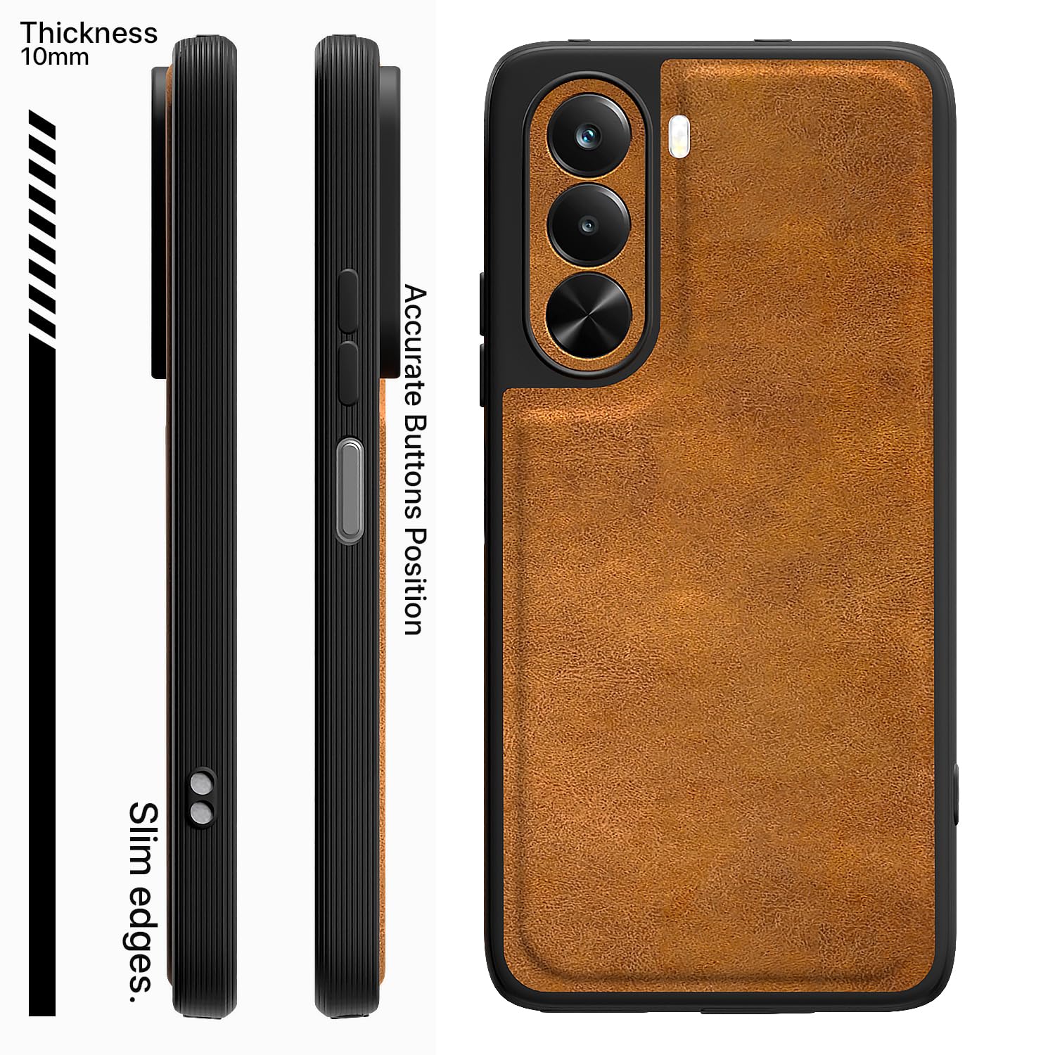 Brown phone cover for Realme P4x 5G – Pikkme – photo 3