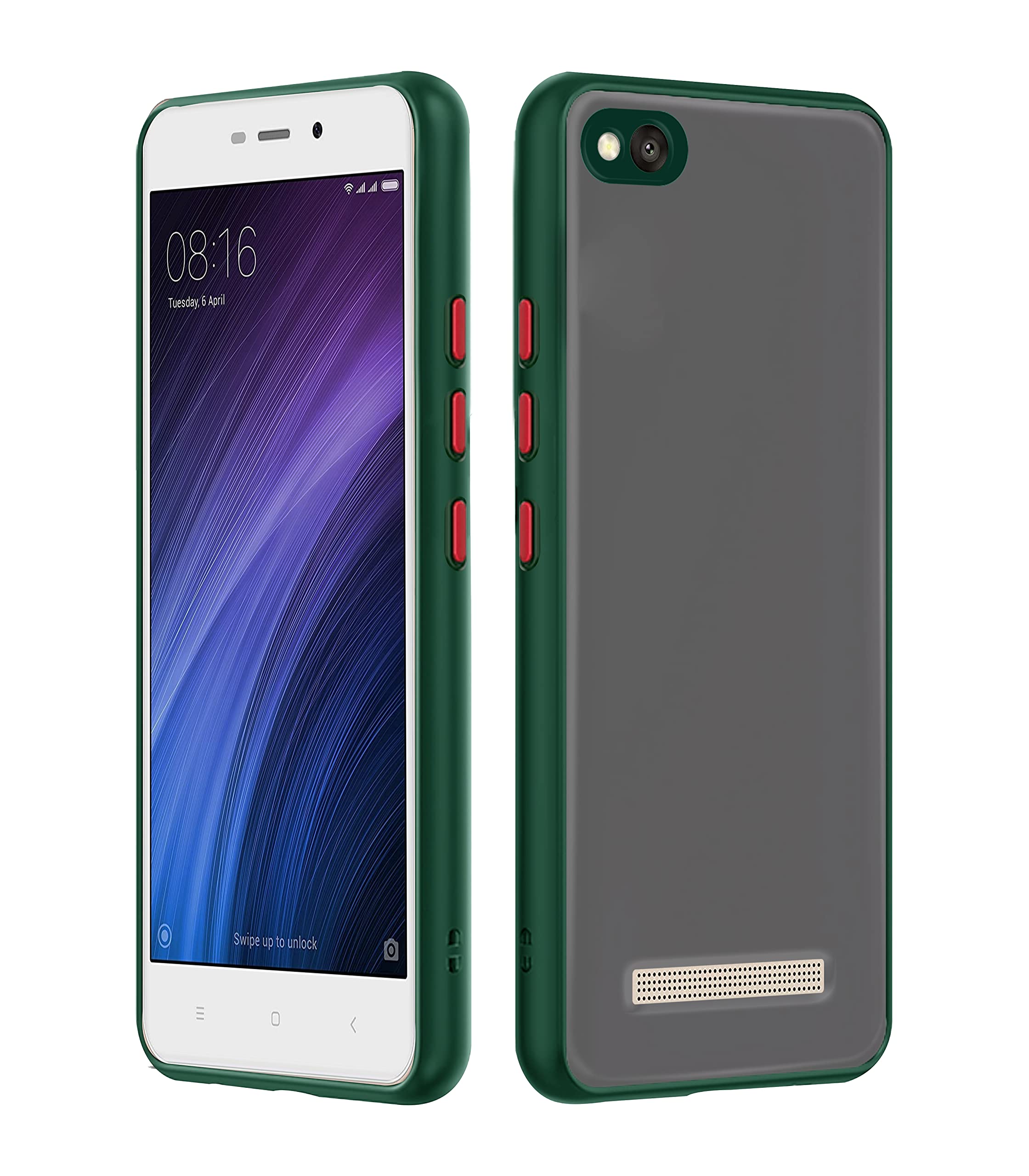 Green Hybrid back cover for Redmi 4A – Pikkme