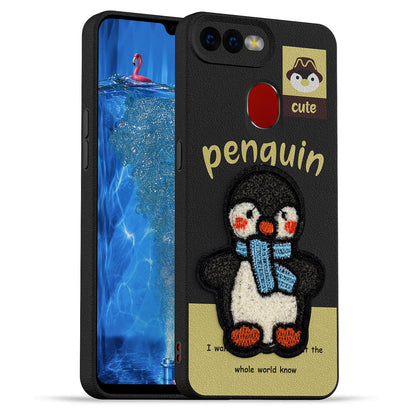 Oppo F9/F9 Pro/A5/A5s/A7 mobile back cover in black by Pikkme