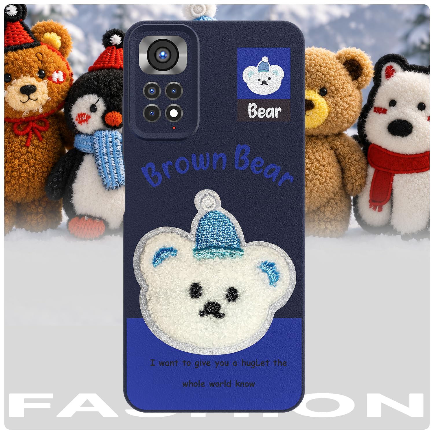 Blue Plush Patch mobile cover for Redmi Note 11/Note 11s – Pikkme – photo 7