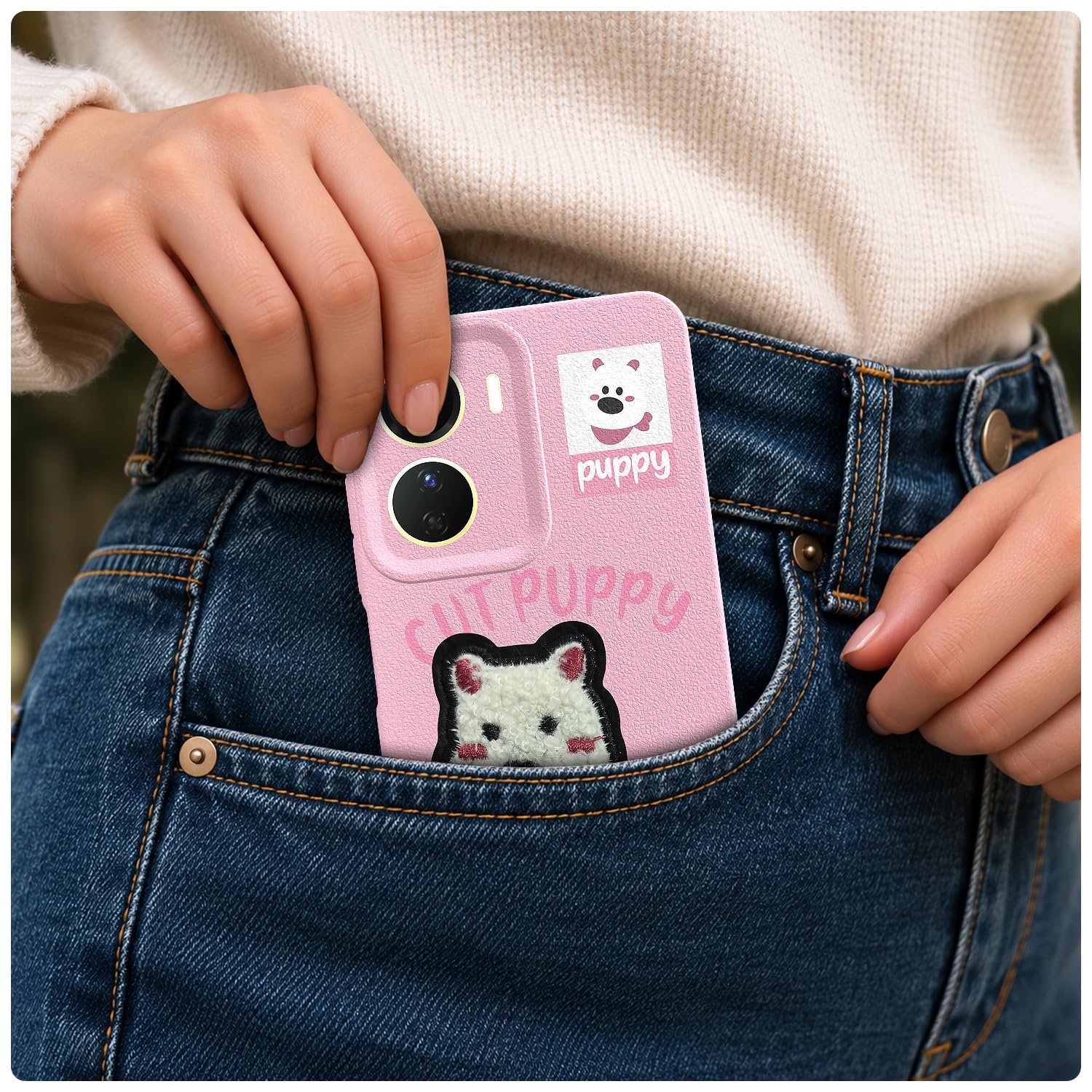 Pikkme pink mobile back cover for Vivo Y16/T2x – photo 4