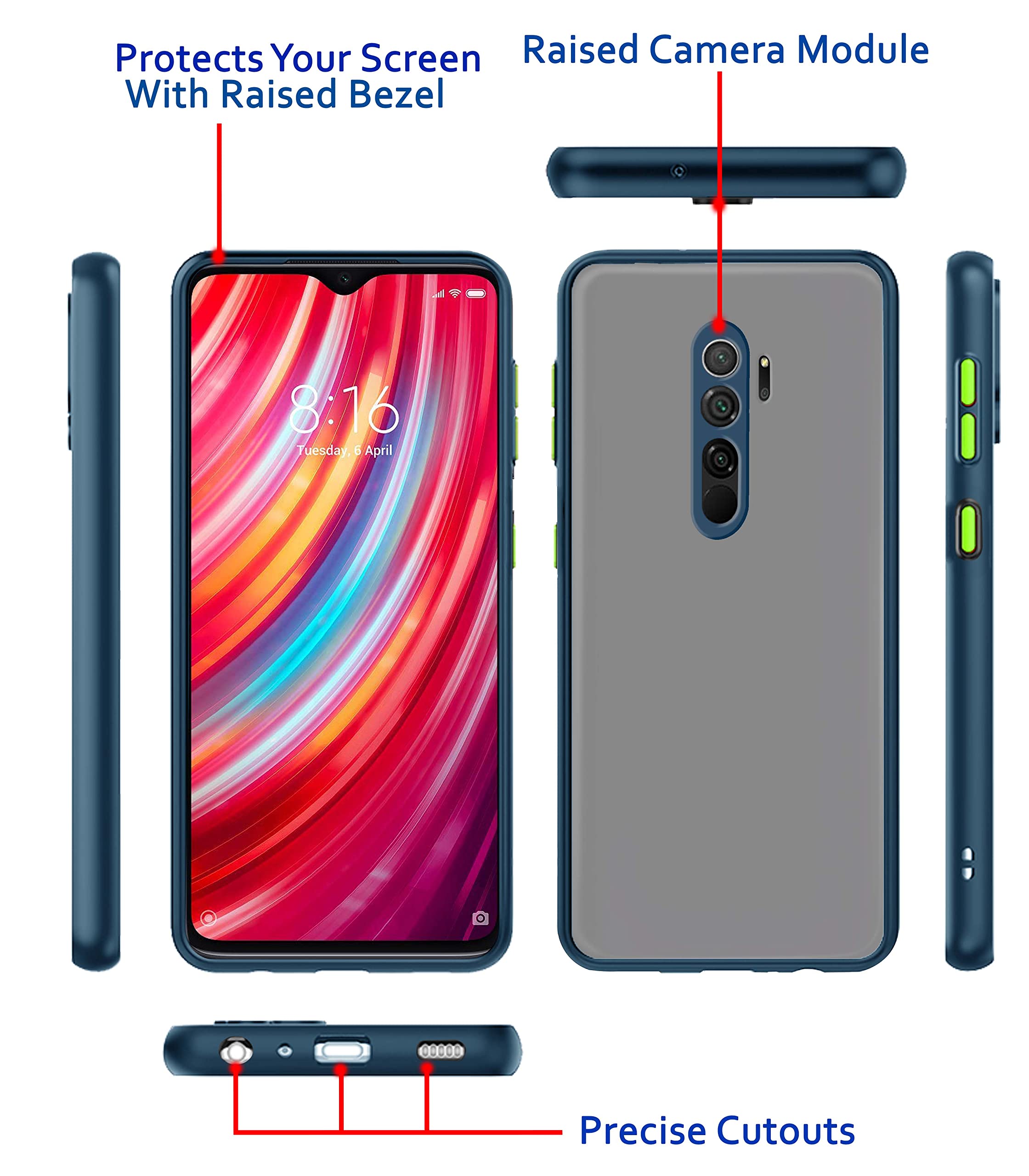 Pikkme blue phone cover for Redmi Note 8 Pro – photo 3