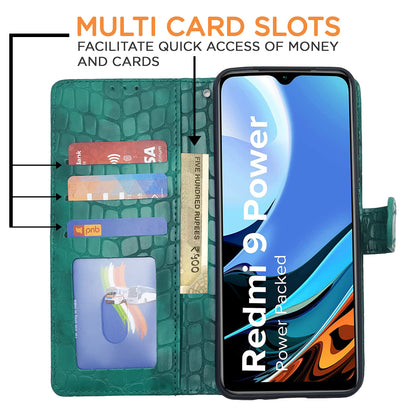 Green flip case for Redmi 9 Power – Pikkme – photo 4