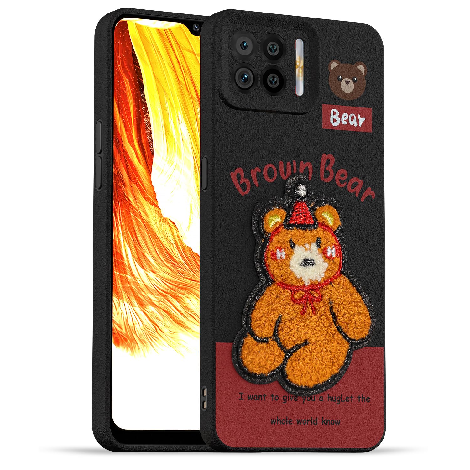 Cherry Plush Patch mobile cover for Oppo F17 – Pikkme