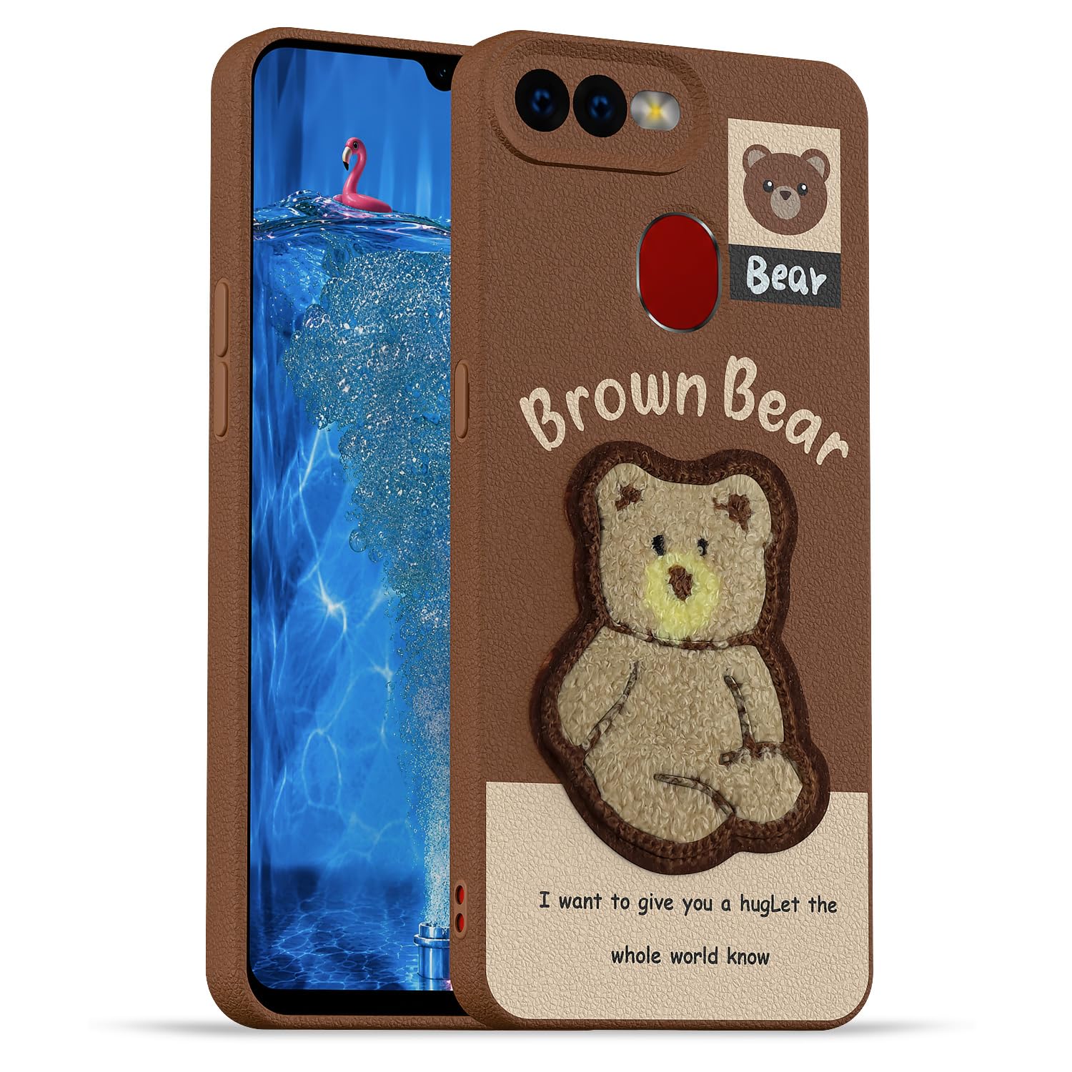 Pikkme Oppo F9/F9 Pro/A5/A5s/A7 brown mobile back cover
