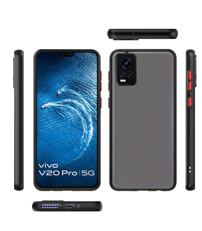 Pikkme Vivo V20 Matte black mobile back cover – photo 2