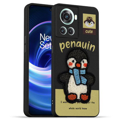 Black Plush Patch mobile back cover for OnePlus 10R/10R Prime 5G – Pikkme