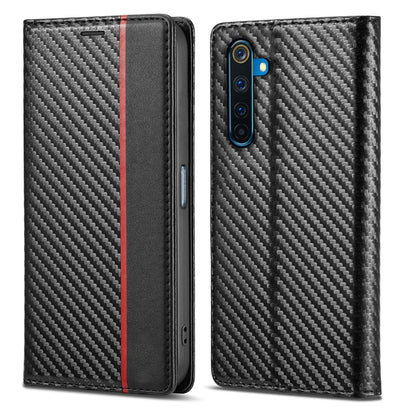 Pikkme black Wallet mobile flip cover for Realme 6