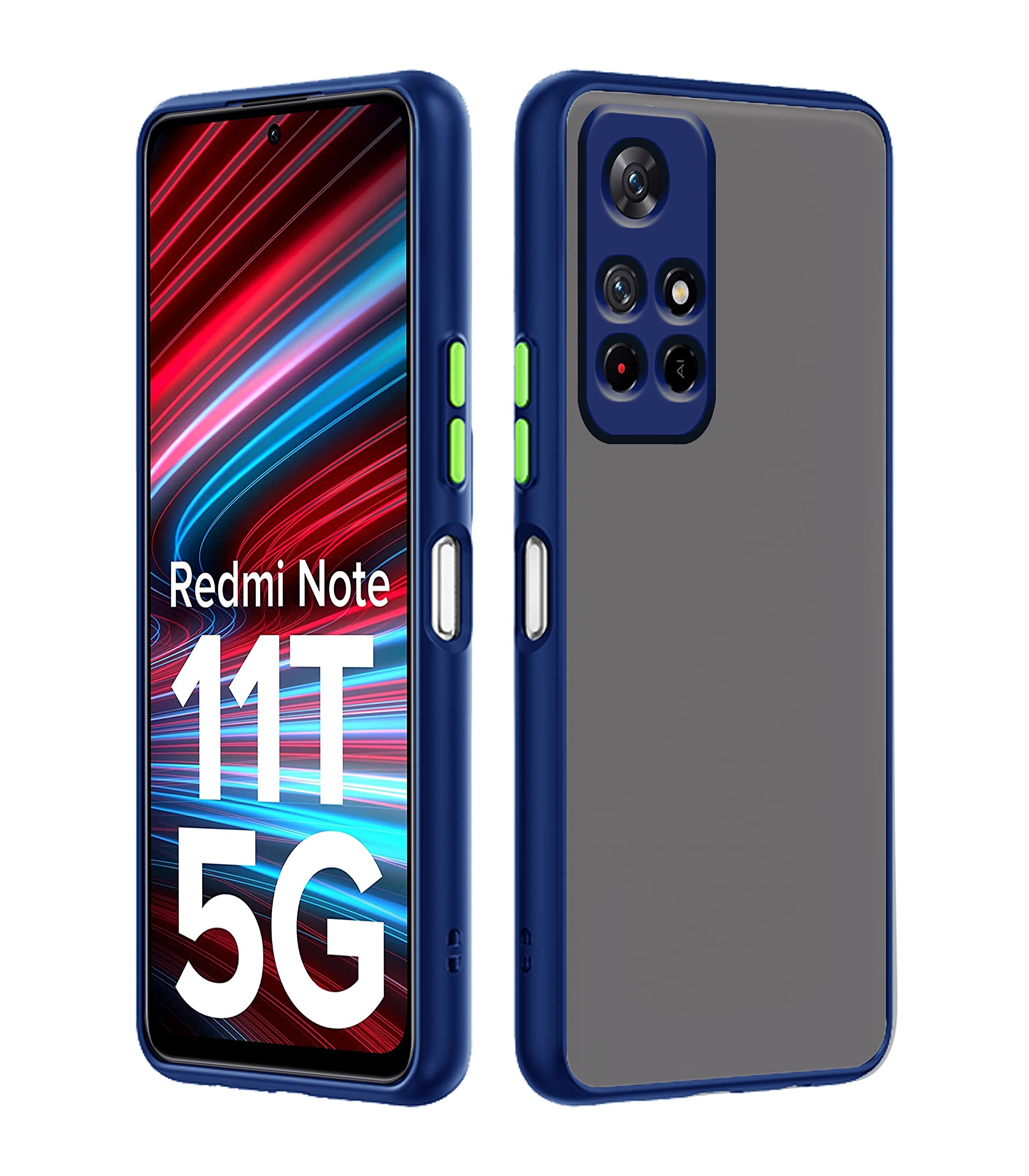 Pikkme blue mobile back cover for Redmi Note 11T/Poco M4 Pro 5G