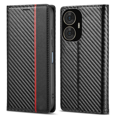 Realme C55/Narzo N55 wallet flip cover in black by Pikkme