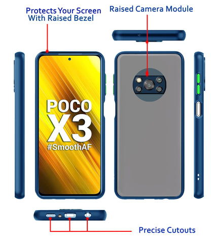 Blue back cover for Poco X3 – Pikkme – photo 3