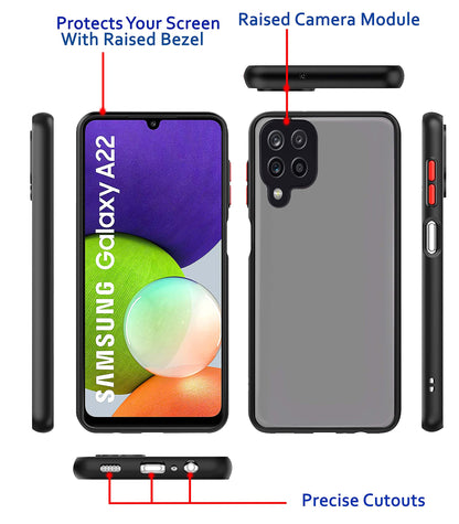 Tpu+plastic, black back cover for Samsung A22 4G – Pikkme – photo 3