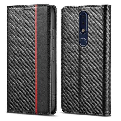 Nokia 6.1 Plus mobile flip cover in black by Pikkme