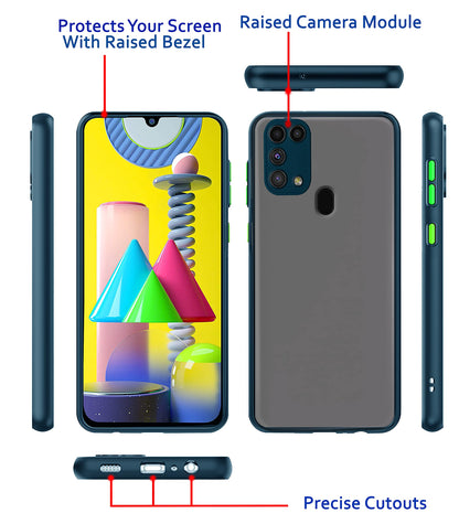 Samsung M31 phone cover in blue by Pikkme – photo 3