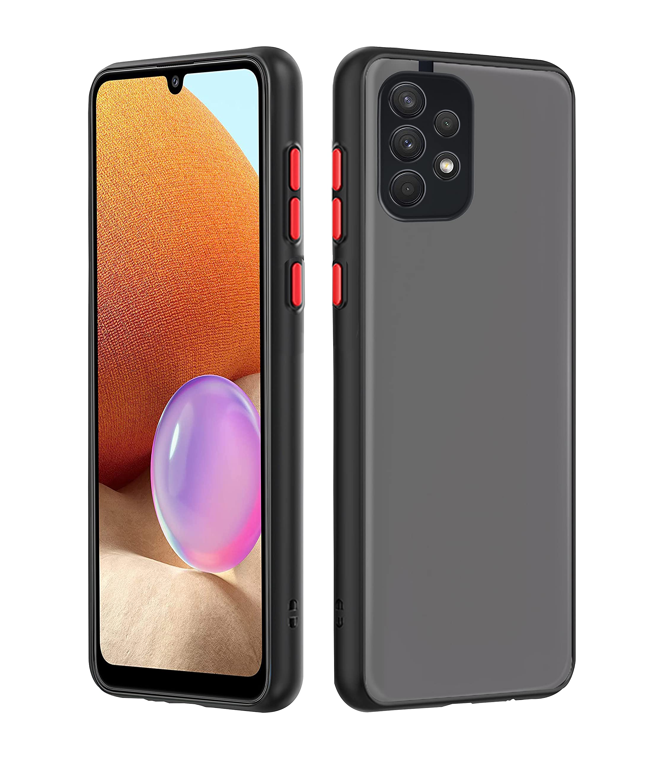 Pikkme black mobile back cover for Samsung A32 4G